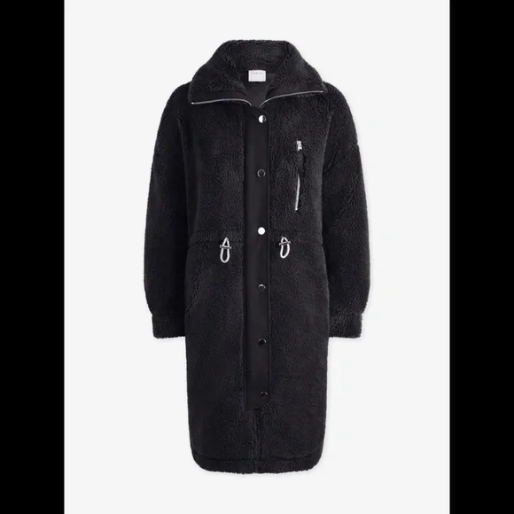 NWT Black Sherpa VARLEY Jones Coat - Picture 5 of 16